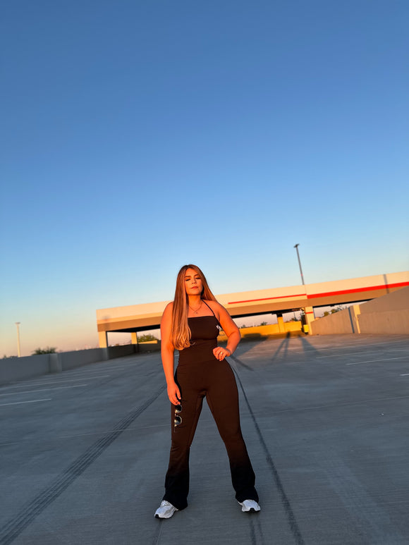 Black flare jumpsuit